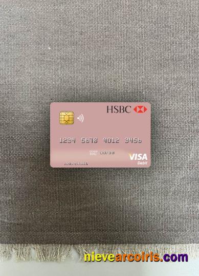 Turkey HSBC Bank visa debit card photolook